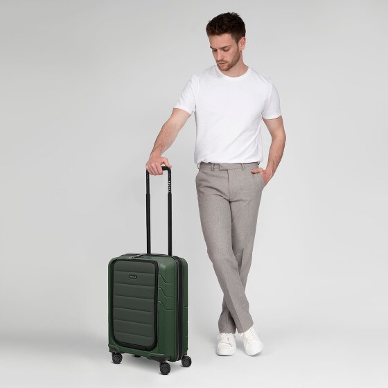 Redolz Essentials 17 4-Rollen Kabinentrolley 55 cm Soft-Pocket Laptopfach
