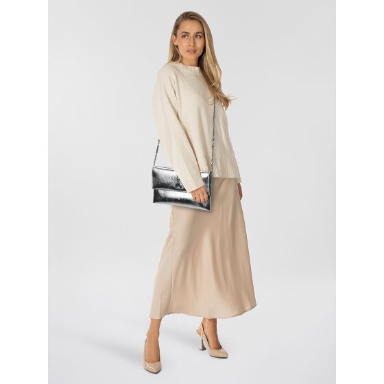 Patrizia Pepe Fly Clutch Tasche Leder 27 cm