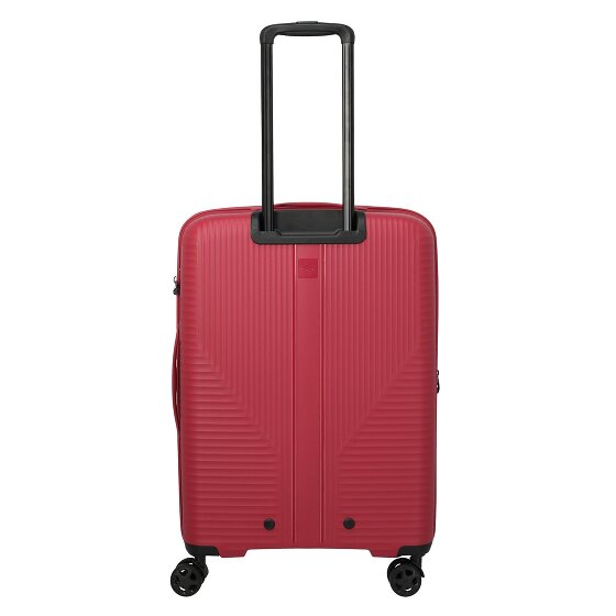 Travelite Air Stripe 4 Rollen Trolley M 66 cm mit Dehnfalte