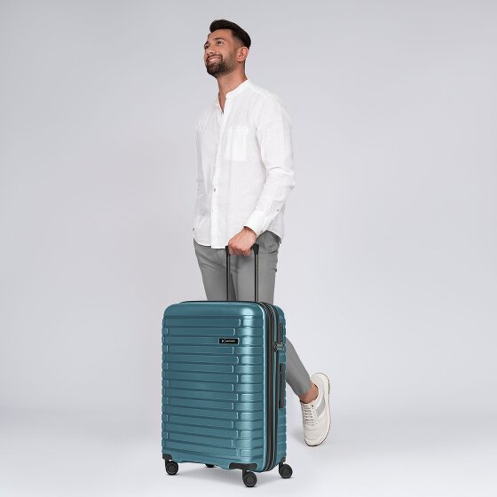 Pactastic Collection 04 THE MEDIUM + 4 Rollen Trolley M 66 cm mit Dehnfalte