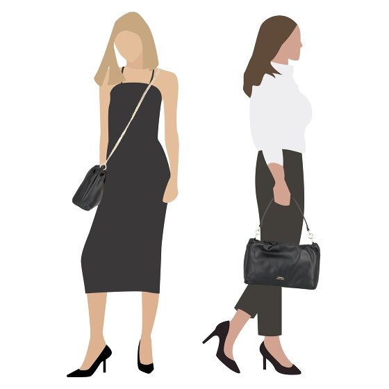 Tommy Hilfiger TH Luxe Soft Leather Schultertasche Leder 30 cm