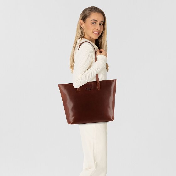 Greenburry Vintage Shopper Tasche XXL Leder 47 cm Laptopfach