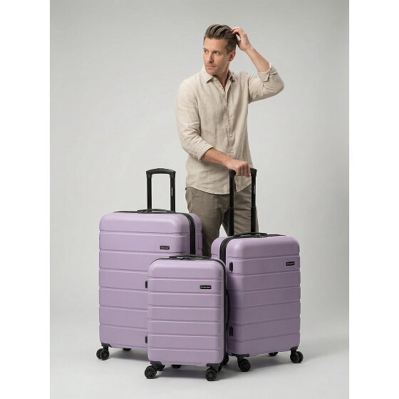 Saxoline Miami 4 Rollen Kofferset 3-teilig mit Dehnfalte