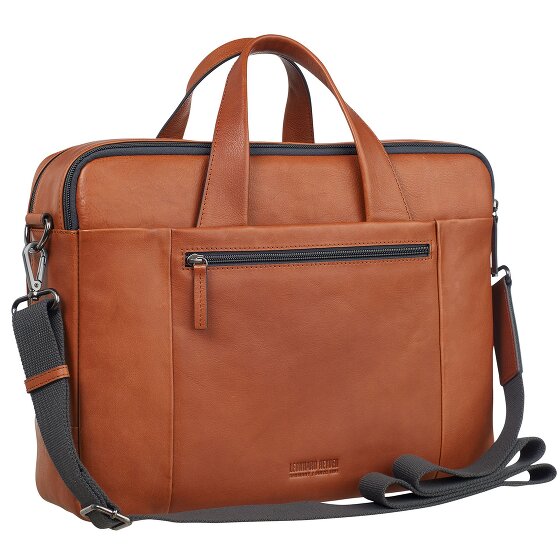 Leonhard Heyden Hamburg Aktentasche Leder 40 cm Laptopfach