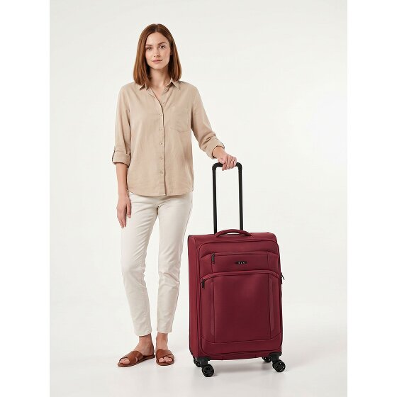 d&n Travel Line 9804 4 Rollen Trolley M 68 cm mit Dehnfalte