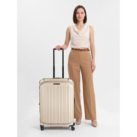 Piquadro PQ-Light 4 Rollen Trolley 78 cm mit Dehnfalte
