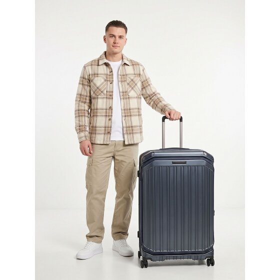 Piquadro PQ-Light 4 Rollen Trolley 78 cm mit Dehnfalte
