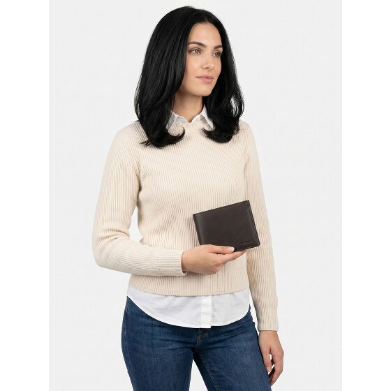 oxmox Leather Geldbörse RFID Schutz Leder 12 cm