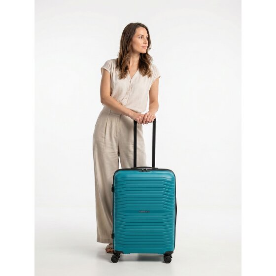 Stratic Shine 4 Rollen Trolley 66 cm mit Dehnfalte