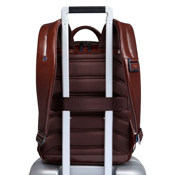 Piquadro Blue Square Daypack RFID Schutz Leder 37 cm Laptopfach
