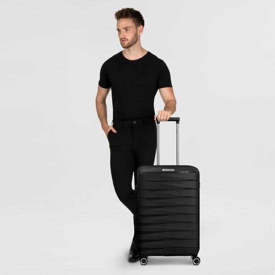 Franky London 4 Rollen Trolley M 65 cm mit Dehnfalte