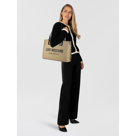 Love Moschino Cargo Canvas Shopper Tasche 35 cm
