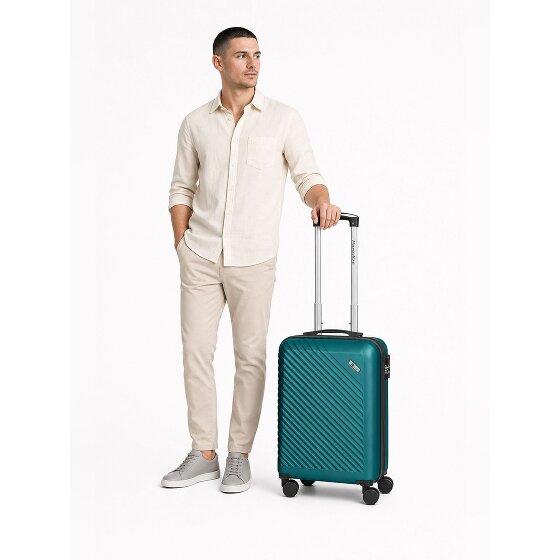Check.In Paradise 2.0 4 Rollen Kabinentrolley S 55 cm mit Dehnfalte