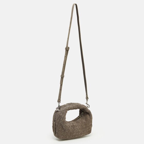LES VISIONNAIRES Greta Micro weave Handtasche Leder 20 cm