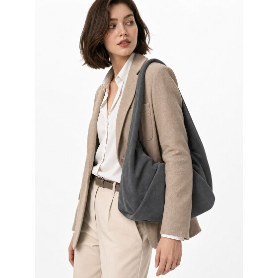 LES VISIONNAIRES Greta Essential Schultertasche Leder 43 cm