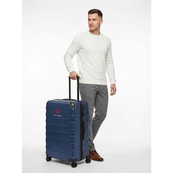 Tonino Lamborghini Milano 4 Rollen Trolley L 72 cm mit Dehnfalte