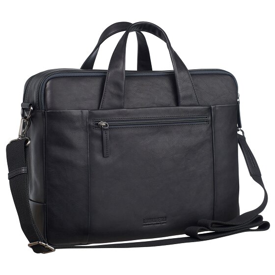 Leonhard Heyden Hamburg Aktentasche Leder 40 cm Laptopfach