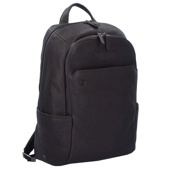Piquadro Black Square Business Rucksack Leder 39 cm Laptopfach
