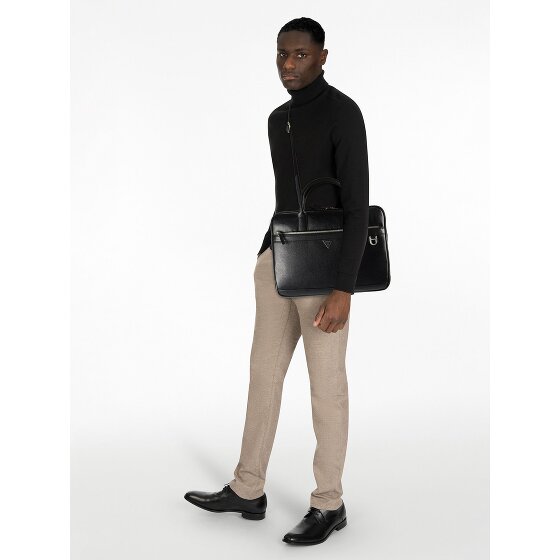 Guess Monaco Aktentasche Leder 38 cm Laptopfach