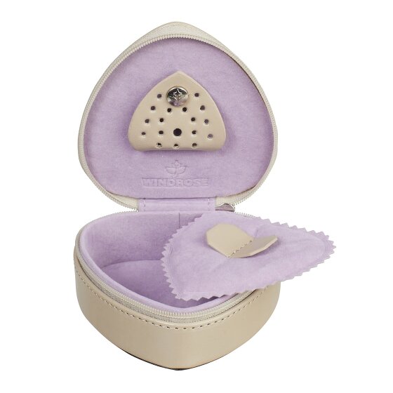 Windrose Merino Schmuckkasten Leder 9.5 cm