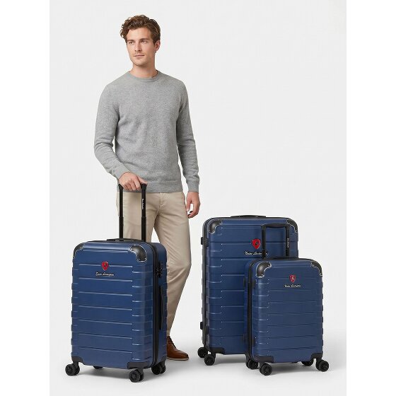 Tonino Lamborghini Milano 4 Rollen Kofferset 3-teilig mit Dehnfalte
