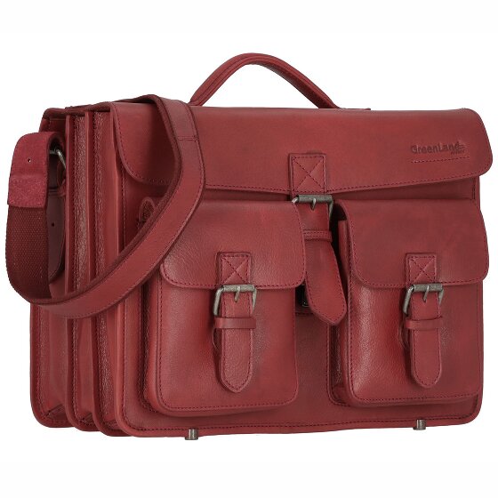 Greenland Nature Nature Aktentasche Leder  40 cm