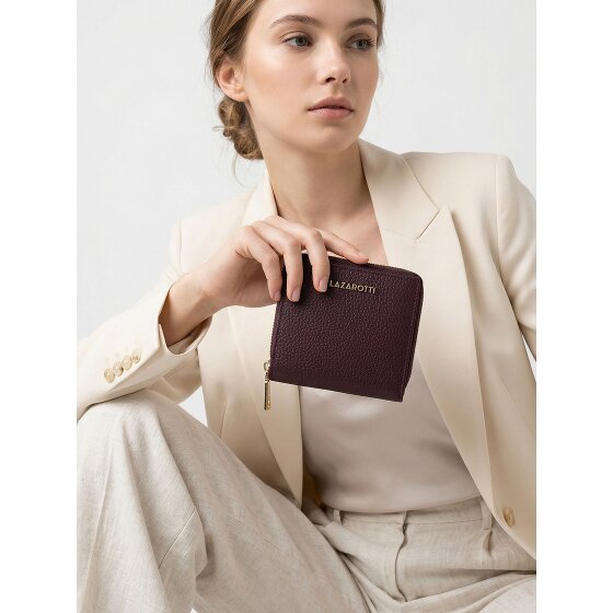 Lazarotti Bologna Leather Medium Zip-Around Geldbörse Leder 10 cm