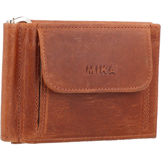 Mika Geldbörse RFID Leder 11 cm mit Geldscheinklammer