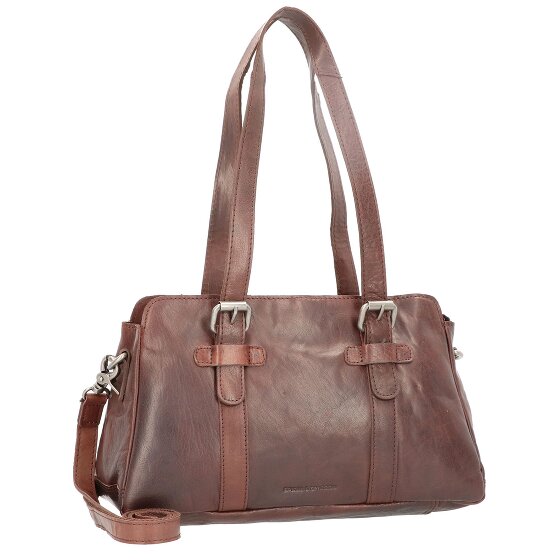Spikes & Sparrow Schultertasche Leder 34 cm