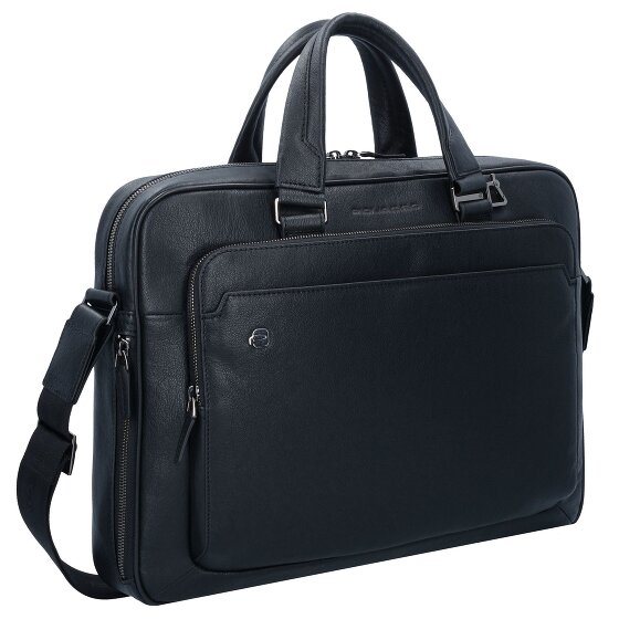 Piquadro Black Square Aktentasche Leder 40 cm Laptopfach