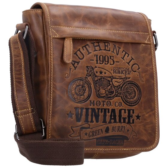 Greenburry Cafe-Racer Umhängetasche Leder 23 cm