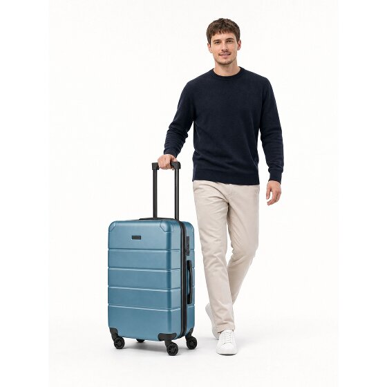 Police Dublin 4 Rollen Trolley M 64 cm mit Dehnfalte