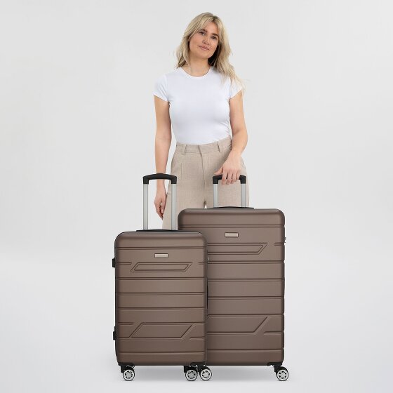 Nowi Bergamo 4 Rollen Kofferset 2-teilig