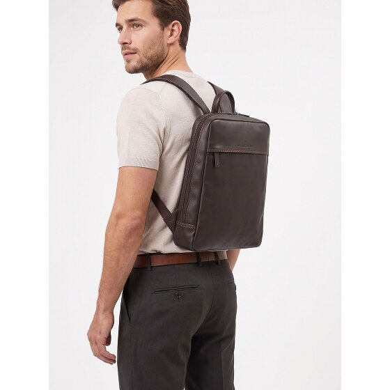Castelijn & Beerens Daypack RFID Schutz Leder 42 cm Laptopfach