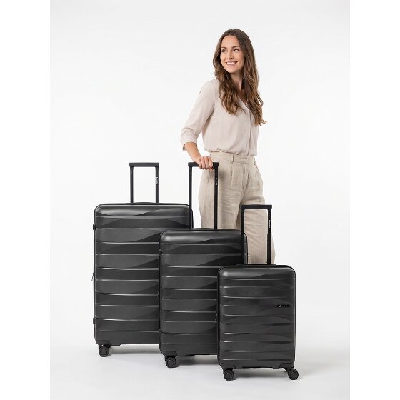Bergpfeil Travel 4 Rollen Kofferset 3-teilig mit Dehnfalte