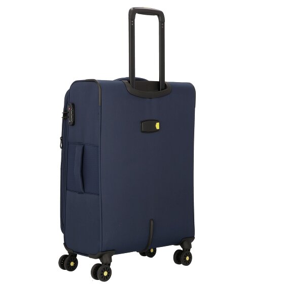 d&n Travel Line 9704 4 Rollen Trolley M 68 cm mit Dehnfalte