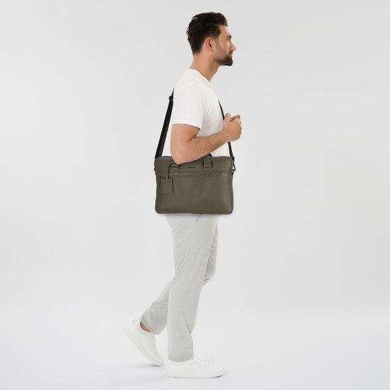Burkely Minimal Mason Aktentasche Leder 41 cm Laptopfach