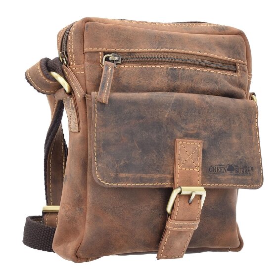 Greenburry Vintage Umhängetasche Leder 20 cm