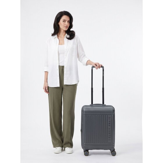 Delsey Paris Lutece 4 Rollen Kabinentrolley 55 cm mit Dehnfalte