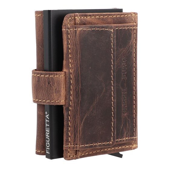 Greenburry Vintage Geldbörse RFID Schutz Leder 8 cm