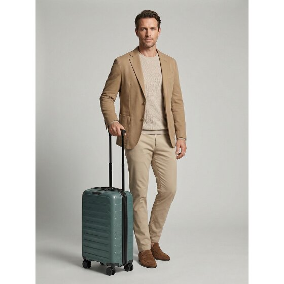 d&n Toronto 4 Rollen Kabinentrolley S 54 cm mit Dehnfalte