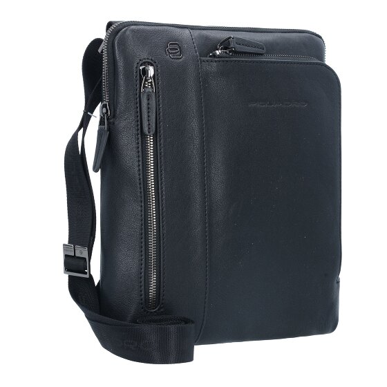 Piquadro Black Square Umhängetasche Leder 23 cm