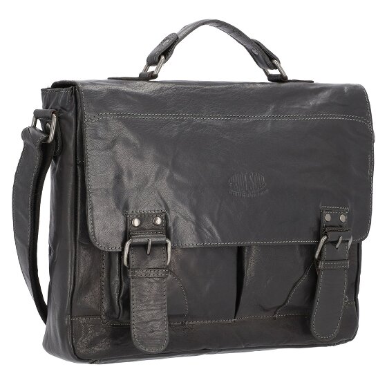Pride and Soul Baggie Aktentasche Leder 35 cm Laptopfach