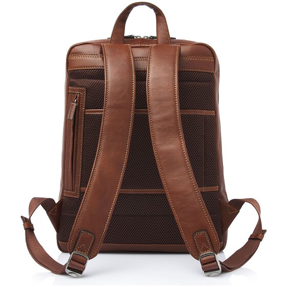 Castelijn & Beerens Daypack RFID Schutz Leder 41 cm Laptopfach