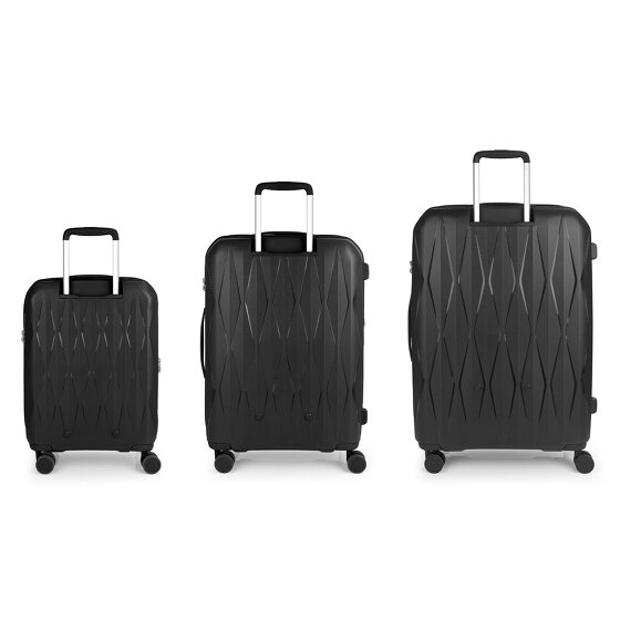 Gabol Infinity 4 Rollen Kofferset 3-teilig mit Dehnfalte