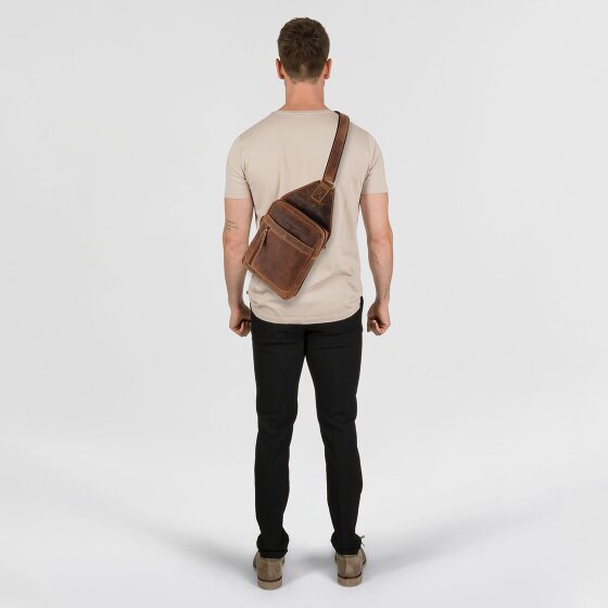 Greenburry Vintage Umhängetasche Leder 41 cm