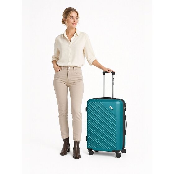 Check.In Paradise 2.0 4 Rollen Trolley M 68 cm mit Dehnfalte