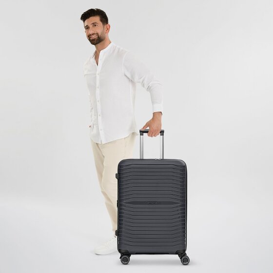 Stratic Shine 4 Rollen Trolley 65 cm mit Dehnfalte