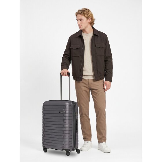 Pactastic Collection 04 THE MEDIUM + 4 Rollen Trolley M 66 cm mit Dehnfalte