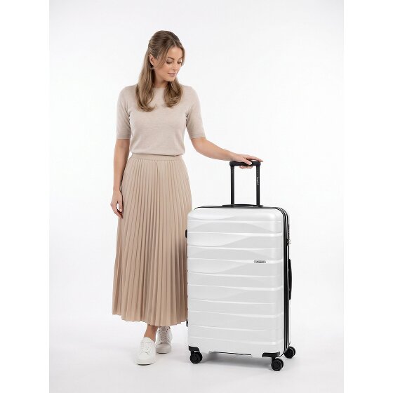 Bergpfeil Travel 4 Rollen Trolley L 75 cm mit Dehnfalte